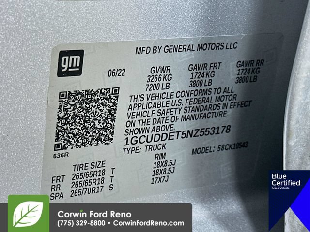 Used 2022 Chevrolet Silverado 1500 LT AWD/4WD image 35