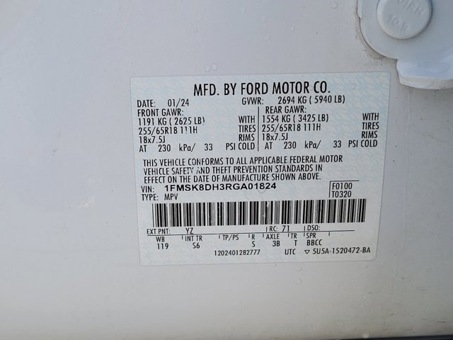 Certified 2024 Ford Explorer XLT w/ Equipment Group 202A image 16