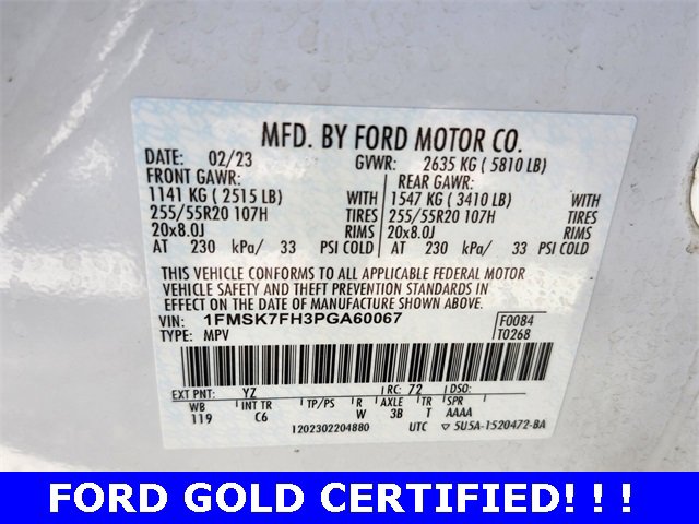 Certified 2023 Ford Explorer Limited w/ Equipment Group 301A image 19