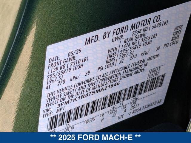 Certified 2025 Ford Mustang Mach-E Select w/ Comfort Package Lite RWD image 22