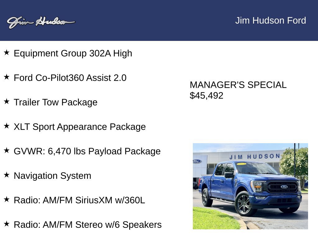 Certified 2023 Ford F150 XLT w/ Equipment Group 302A High AWD/4WD image 12
