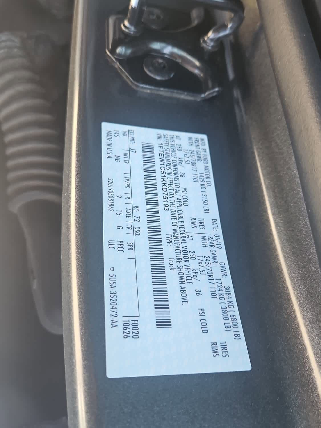 Certified 2019 Ford F150 XLT w/ Equipment Group 301A Mid RWD image 21