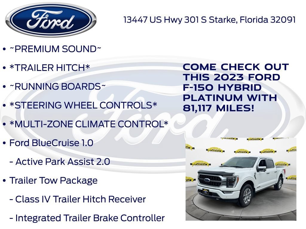 Certified 2023 Ford F150 Platinum w/ Equipment Group 701A High AWD/4WD image 17