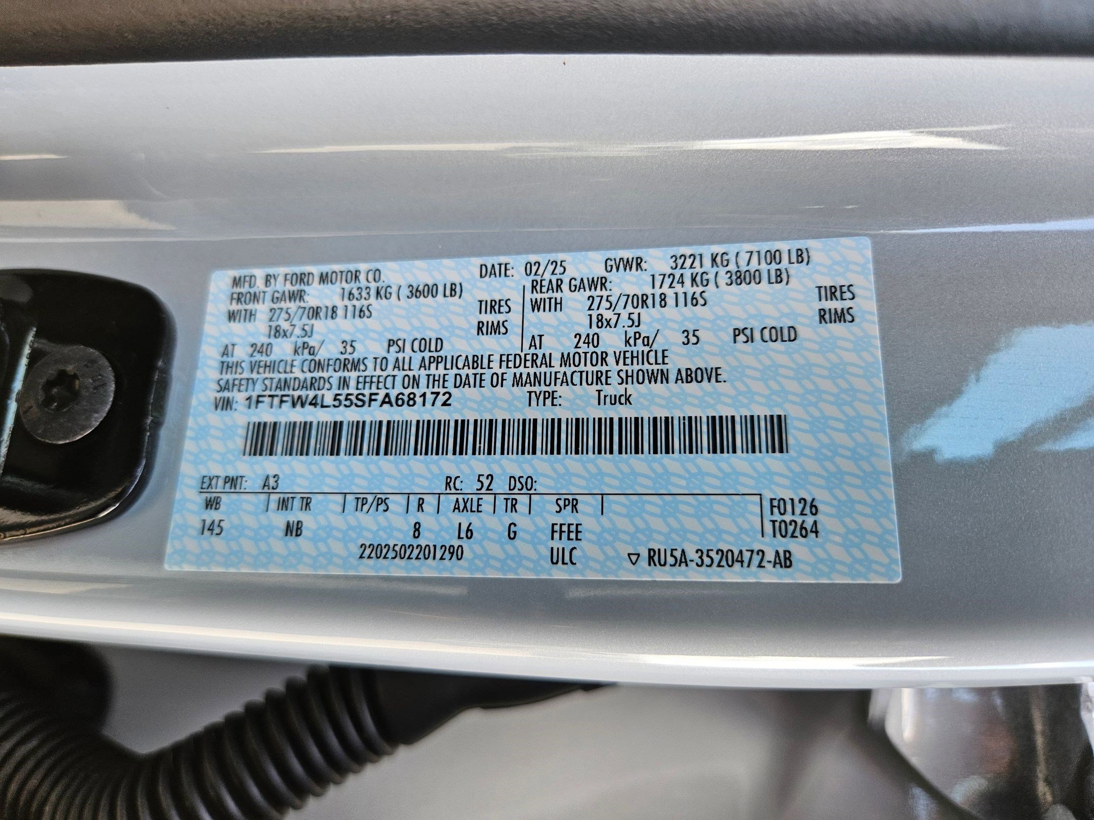 Certified 2025 Ford F150 Tremor w/ Equipment Group 402A High AWD/4WD image 54