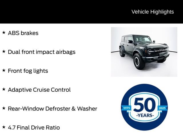 Certified 2024 Ford Bronco Outer Banks w/ Sasquatch Package AWD/4WD image 31