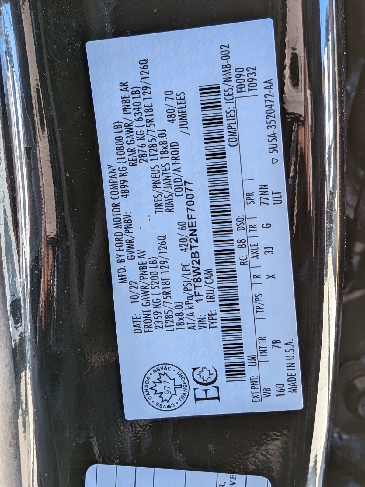 Certified 2022 Ford F250 Platinum w/ Tremor Off-Road Package image 15