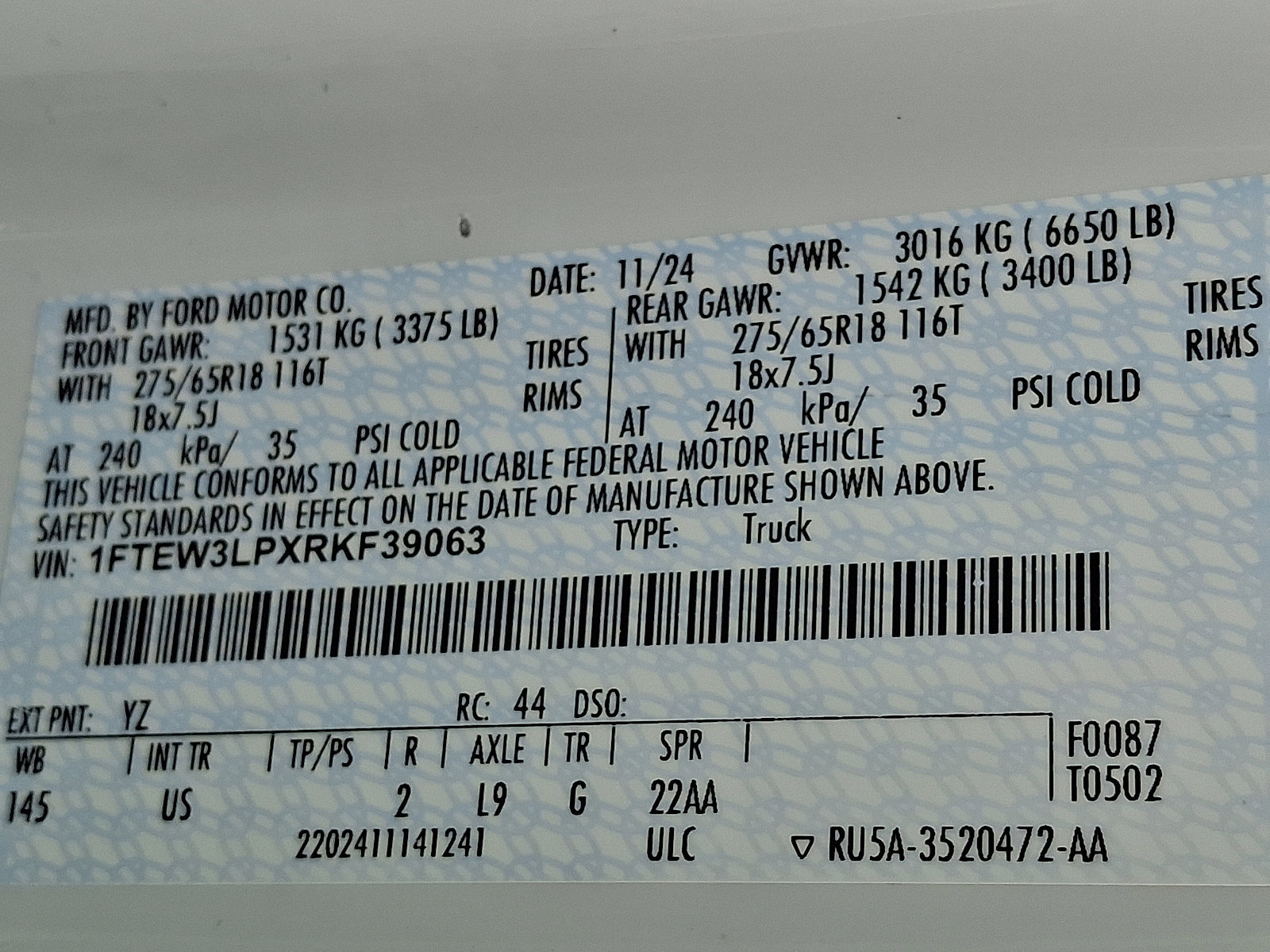 Certified 2024 Ford F150 XLT w/ Equipment Group 302A MID image 26