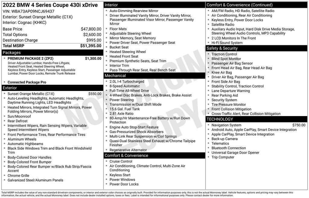 Used 2022 BMW 430i xDrive Coupe w/ Premium Package 2 image 5