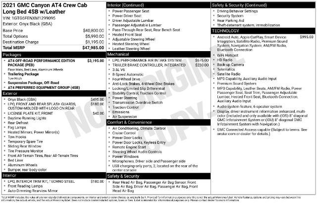 Used 2021 GMC Canyon AT4 AWD/4WD image 16