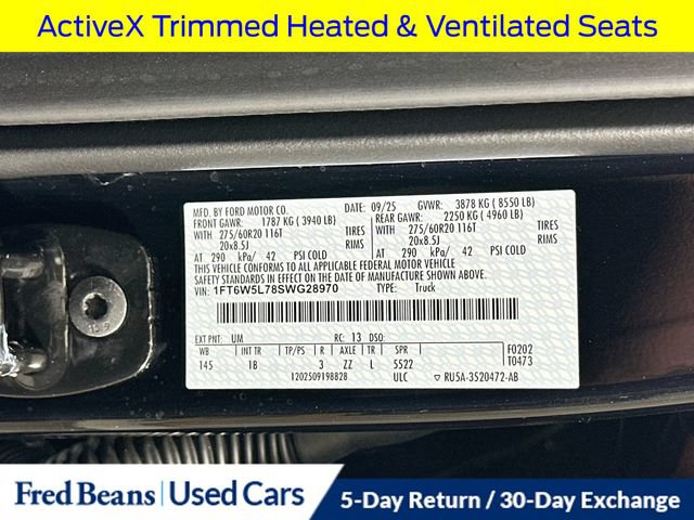 Certified 2025 Ford F150 Lightning Lariat AWD/4WD image 39