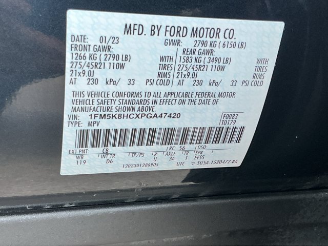 Certified 2023 Ford Explorer Platinum w/ Technology Package AWD/4WD image 25