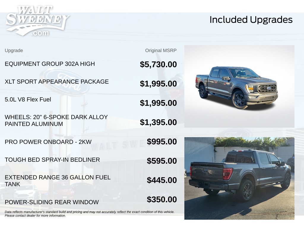 Certified 2021 Ford F150 XLT w/ Equipment Group 302A High AWD/4WD image 12