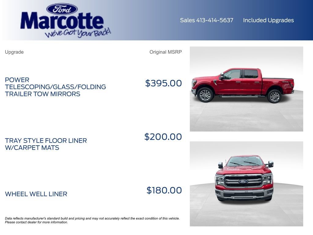 Certified 2025 Ford F150 Lariat w/ Equipment Group 501A Mid AWD/4WD image 6