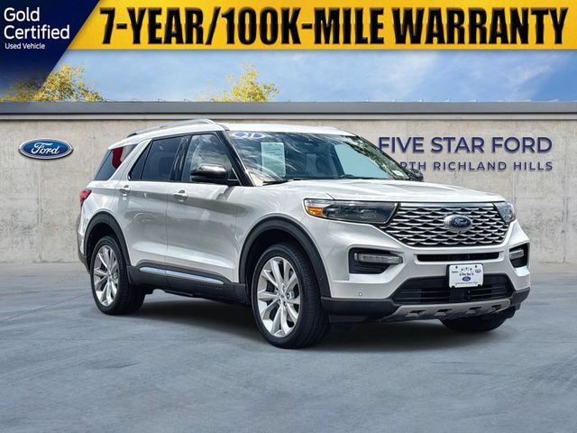 Certified 2021 Ford Explorer Platinum w/ Premium Technology Package AWD/4WD image 1