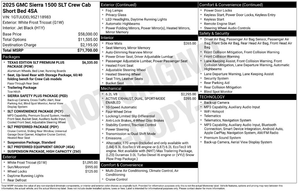 Used 2025 GMC Sierra 1500 SLT AWD/4WD image 40