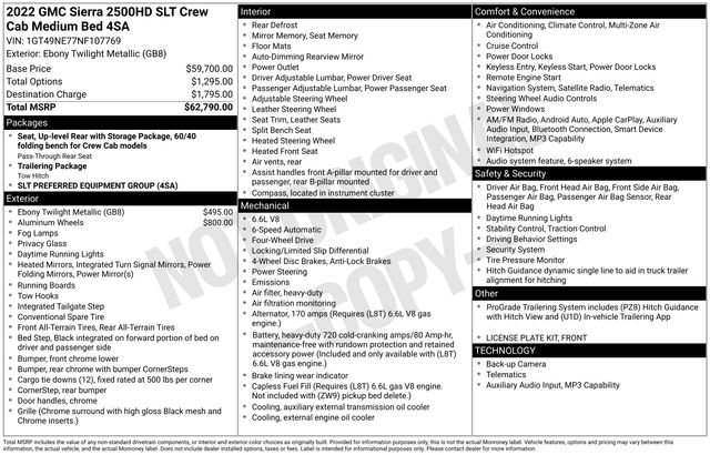 Used 2022 GMC Sierra 2500 SLT image 36