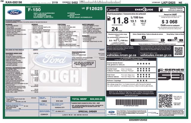 Certified 2020 Ford F150 XLT w/ Equipment Group 302A Luxury AWD/4WD image 3