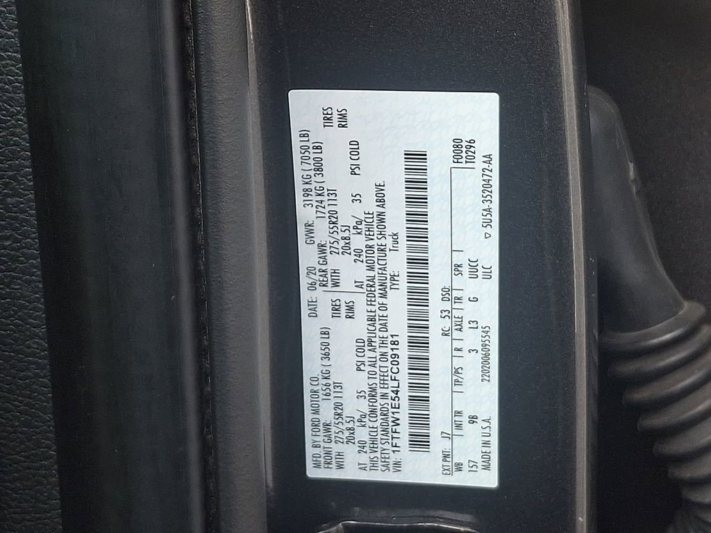 Certified 2020 Ford F150 Platinum w/ Equipment Group 701A Luxury AWD/4WD image 28