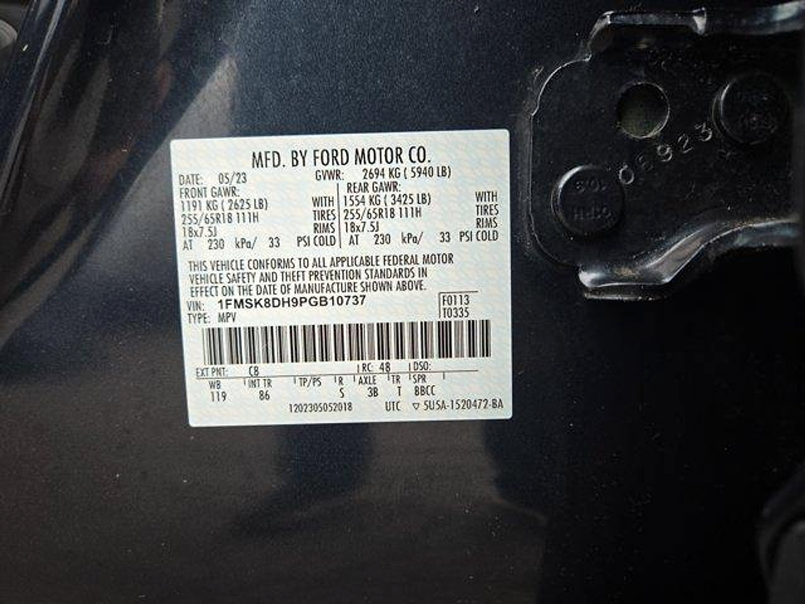 Certified 2023 Ford Explorer XLT AWD/4WD image 27