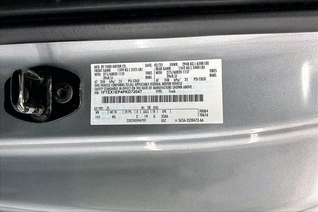 Certified 2023 Ford F150 XLT w/ Equipment Group 302A High AWD/4WD image 36