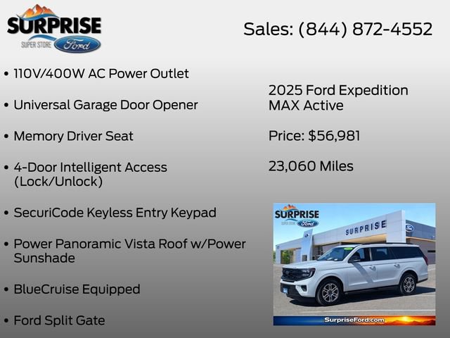 Certified 2025 Ford Expedition Max Active AWD/4WD image 32
