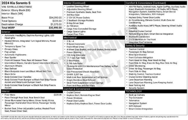 Used 2024 Kia Sorento S image 14