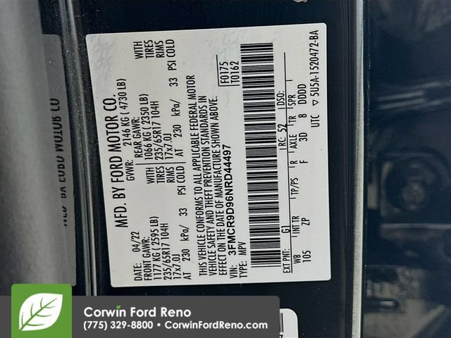 Certified 2022 Ford Bronco Sport Badlands w/ Premium Package AWD/4WD image 30