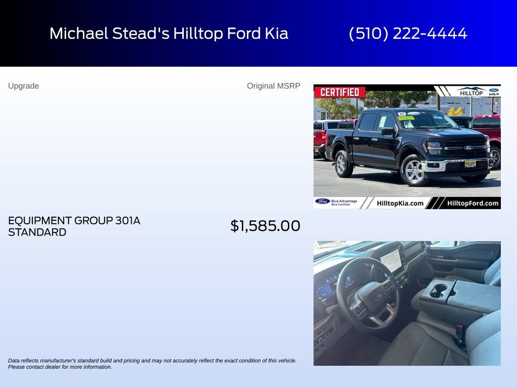 Certified 2025 Ford F150 XLT w/ Equipment Group 301A Standard RWD image 6