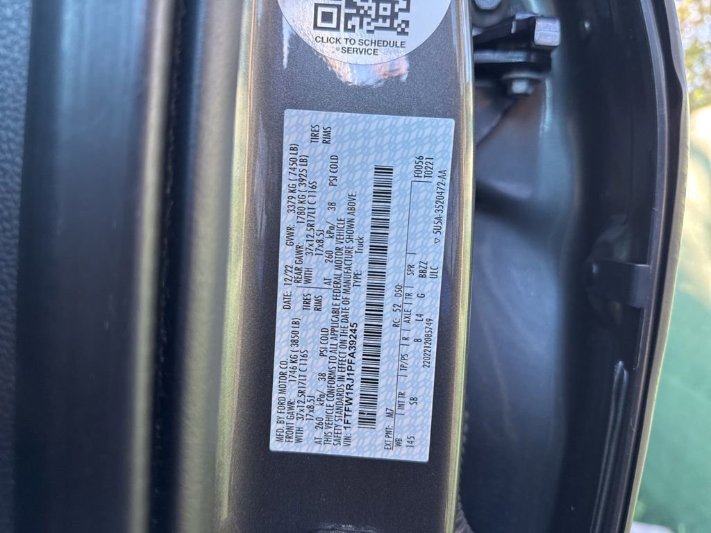 Certified 2023 Ford F150 Raptor w/ Equipment Group 802A Raptor R image 17