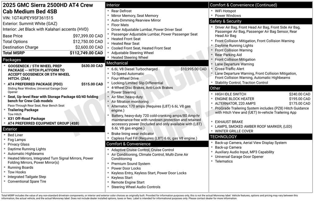 Used 2025 GMC Sierra 2500 AT4 AWD/4WD image 5