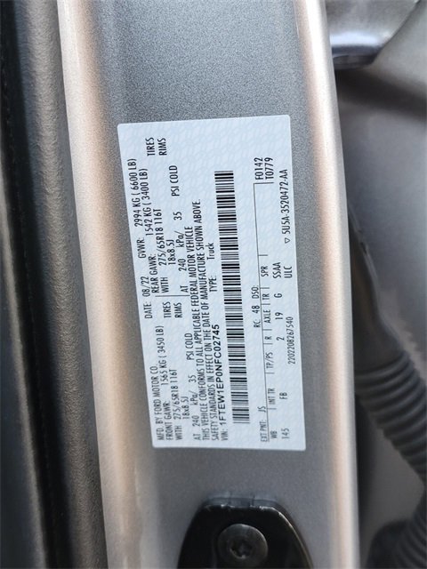 Certified 2022 Ford F150 XLT w/ Equipment Group 302A High image 32