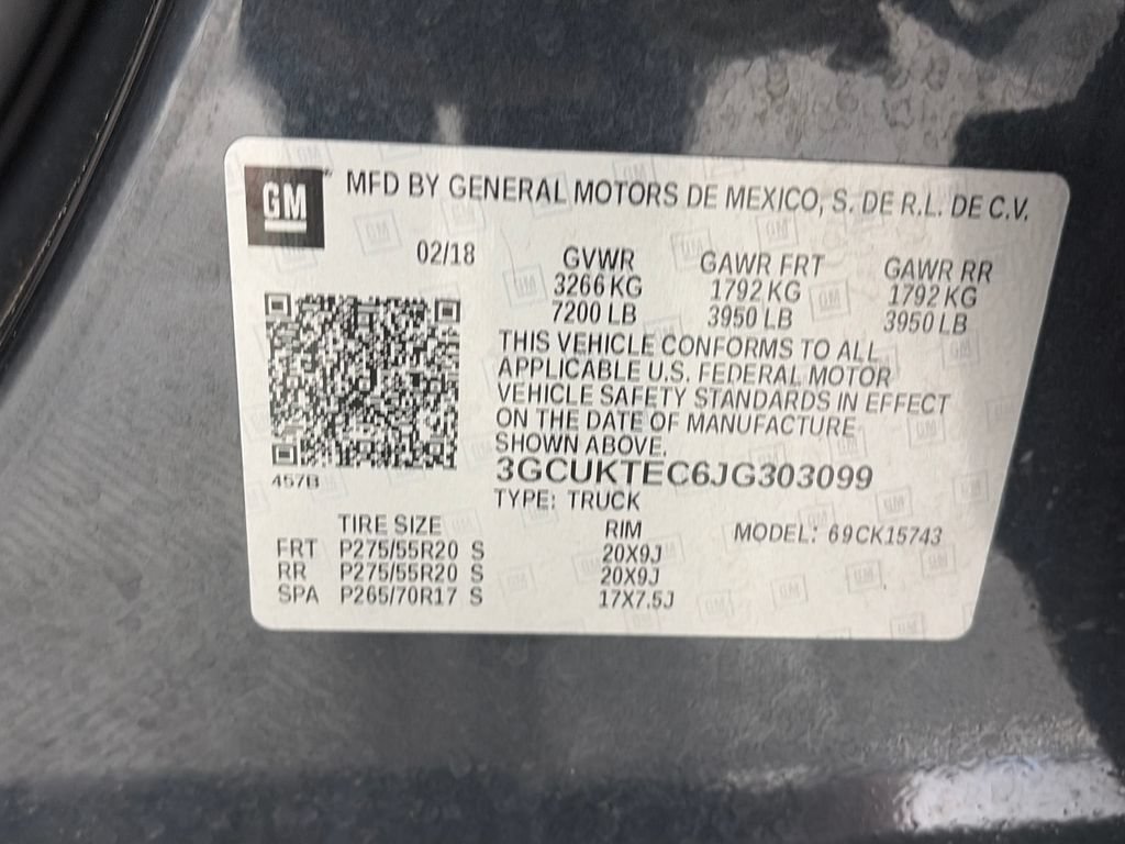 Used 2018 Chevrolet Silverado 1500 High Country AWD/4WD image 9