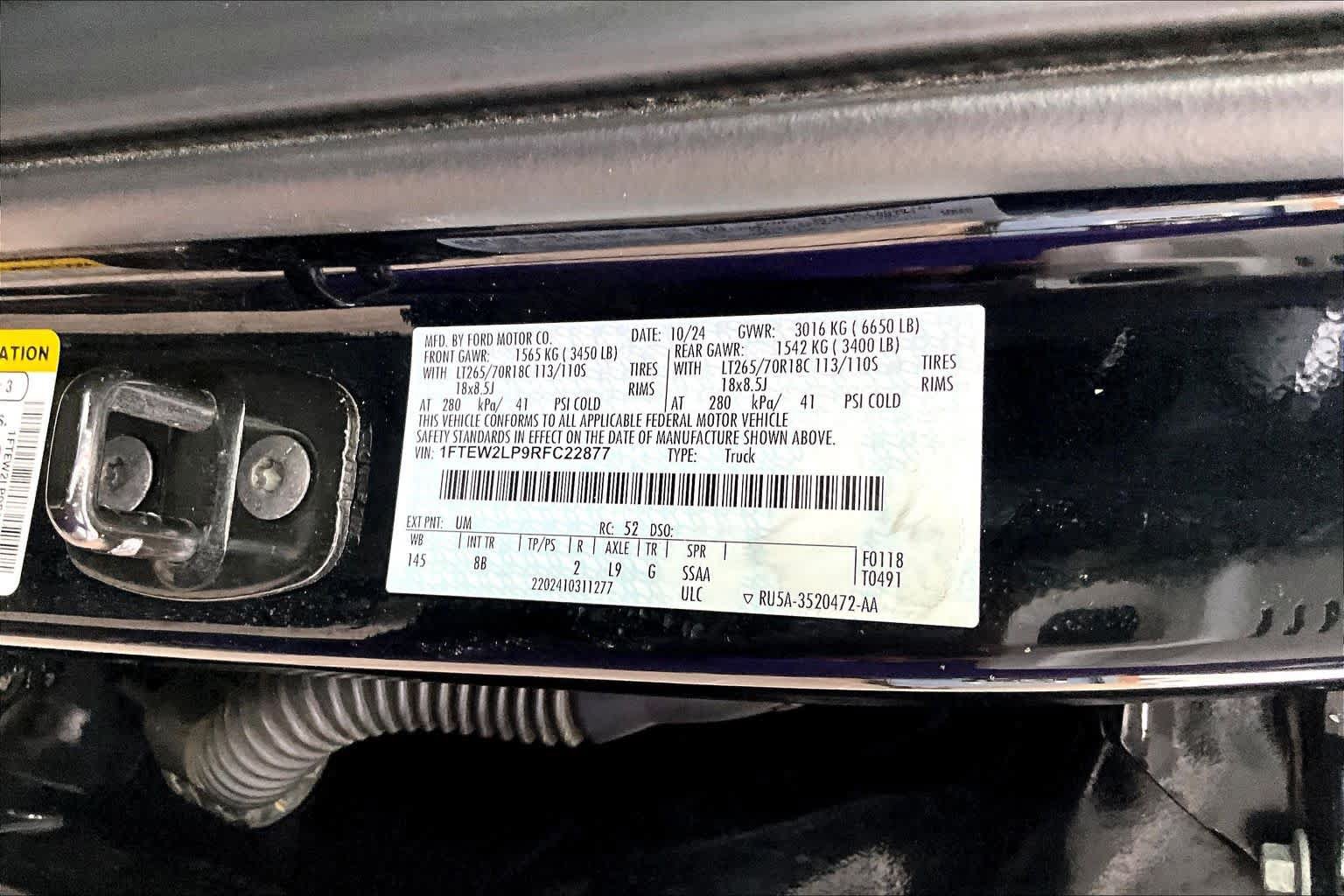 Certified 2024 Ford F150 STX w/ Equipment Group 201A FX4 AWD/4WD image 34