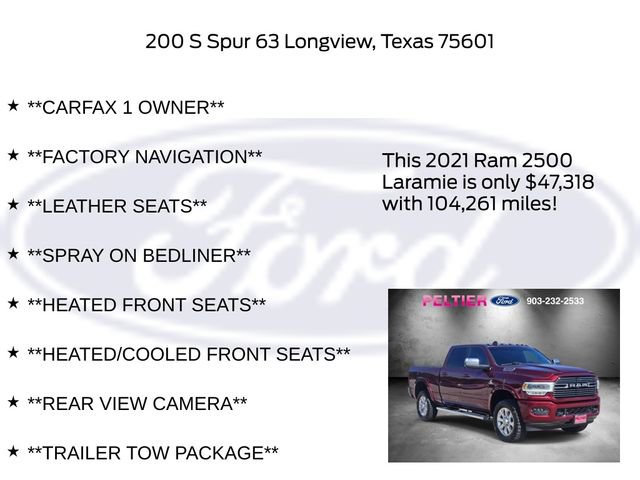 Used 2021 RAM 2500 Laramie AWD/4WD image 25