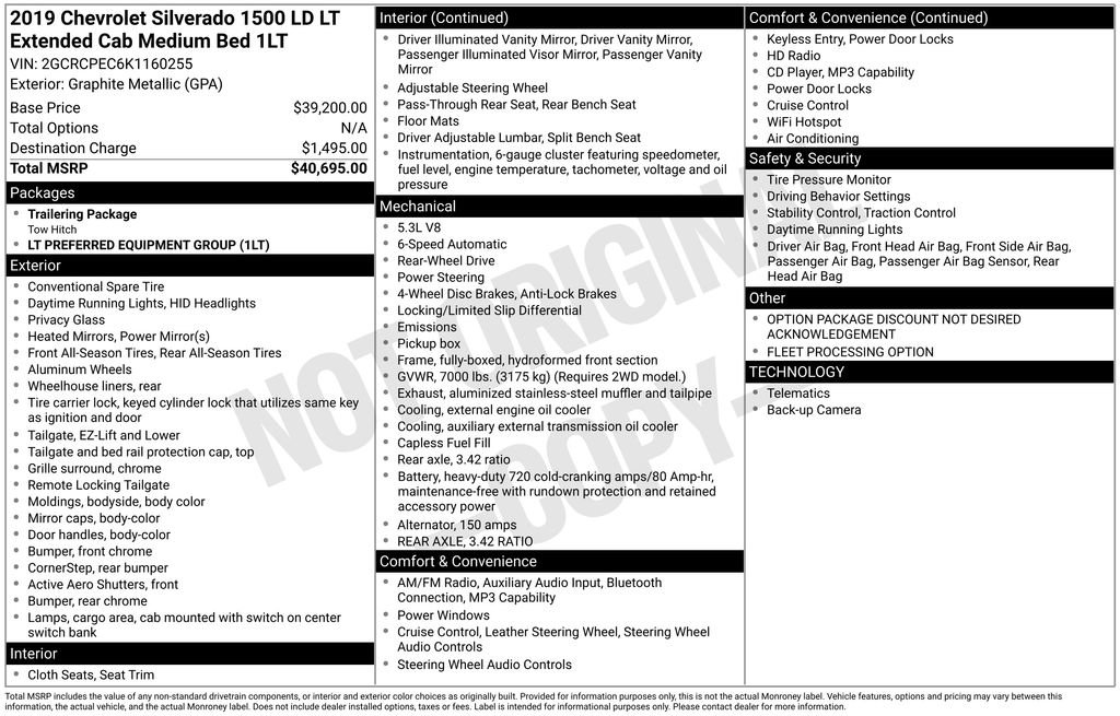 Used 2019 Chevrolet Silverado 1500 LT RWD image 5