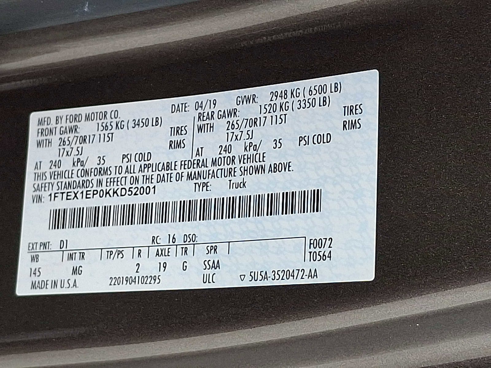 Certified 2019 Ford F150 4x4 SuperCab image 26