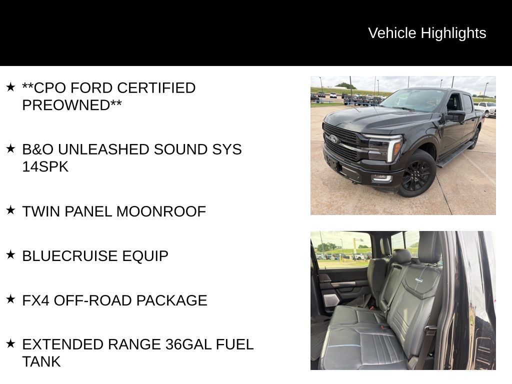 Certified 2024 Ford F150 Platinum w/ Equipment Group 702A High AWD/4WD image 5
