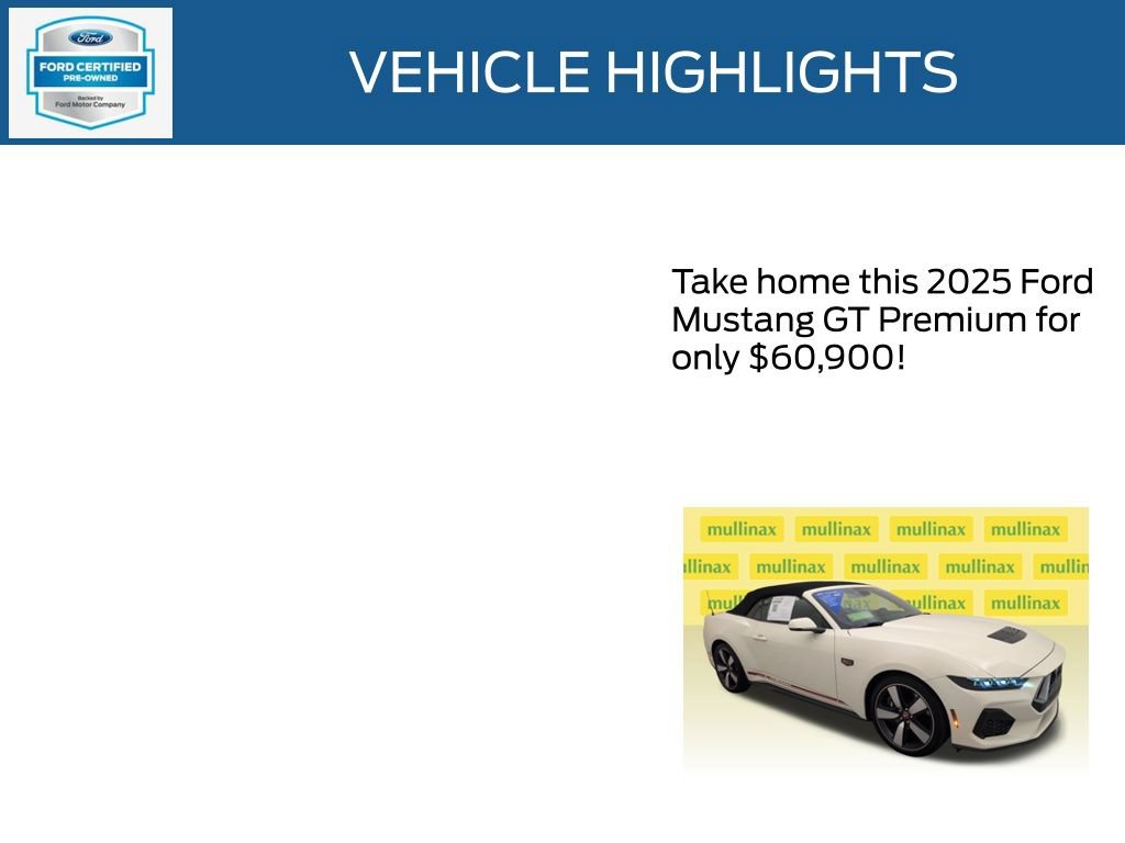 Certified 2025 Ford Mustang GT Premium w/ 60th Anniversary Package RWD image 22
