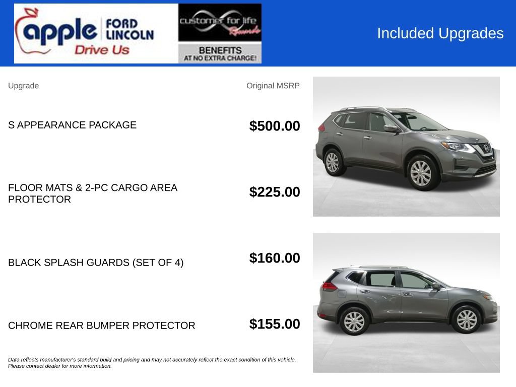 Used 2017 Nissan Rogue S w/ S Appearance Package AWD/4WD image 4