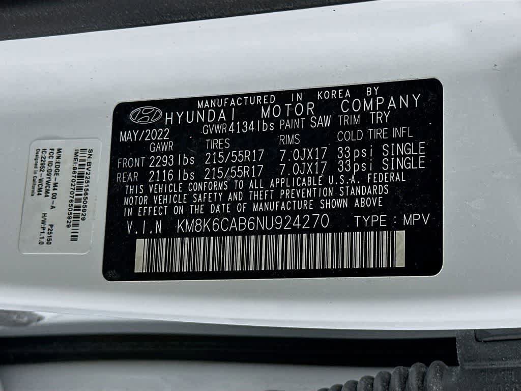 Used 2022 Hyundai Kona SEL w/ Cargo Package AWD/4WD image 25