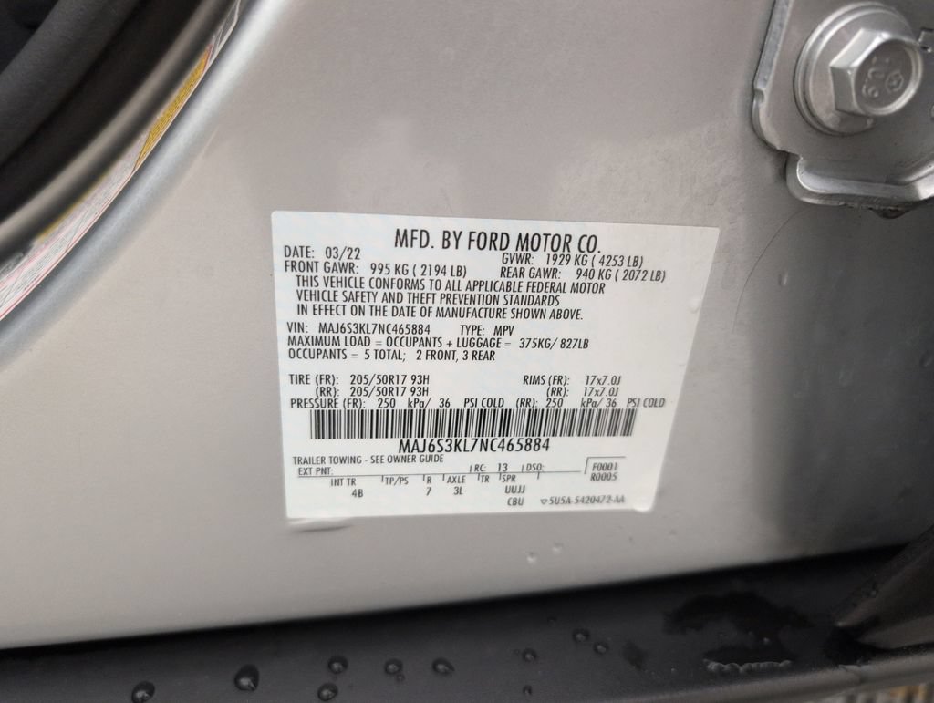Certified 2022 Ford EcoSport Titanium w/ Interior Protection Package AWD/4WD image 42