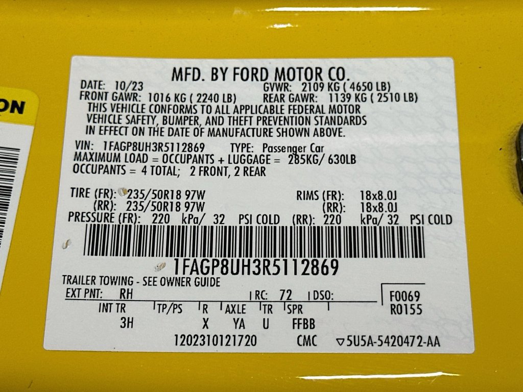Certified 2024 Ford Mustang Premium RWD image 23