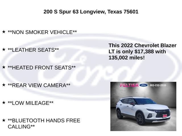Used 2022 Chevrolet Blazer LT w/ Redline Edition FWD image 5