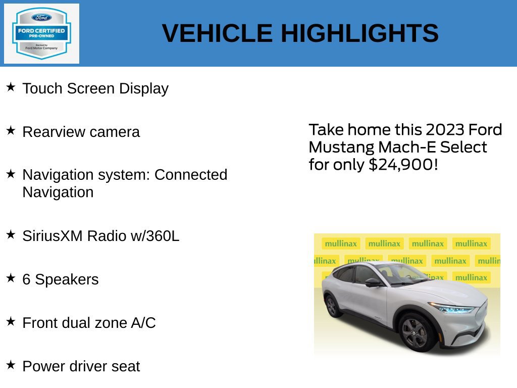 Certified 2023 Ford Mustang Mach-E Select RWD image 21