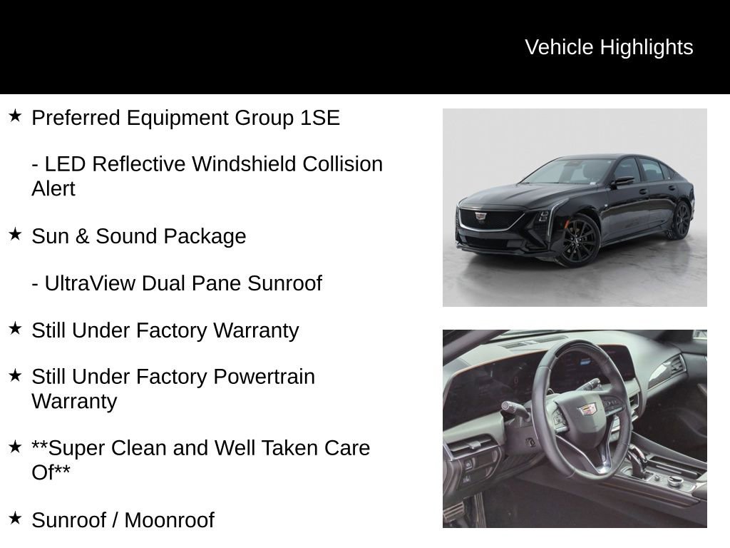 Used 2025 Cadillac CT5 Sport w/ Sun And Sound Package image 6