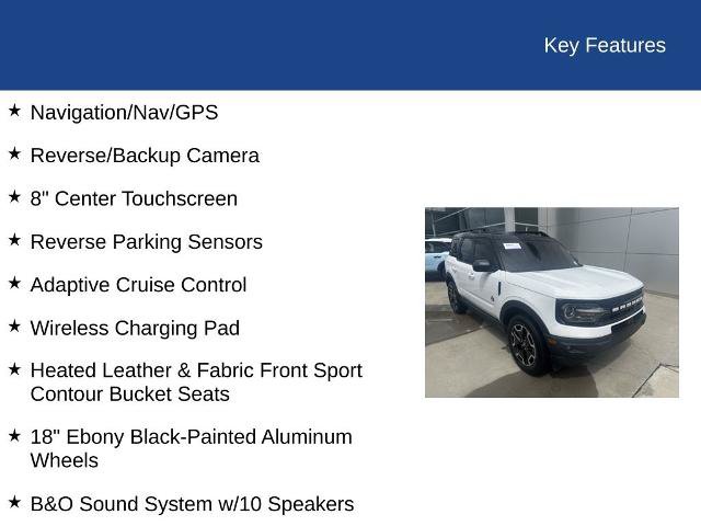 Certified 2024 Ford Bronco Sport Outer Banks w/ Tech Package AWD/4WD image 34