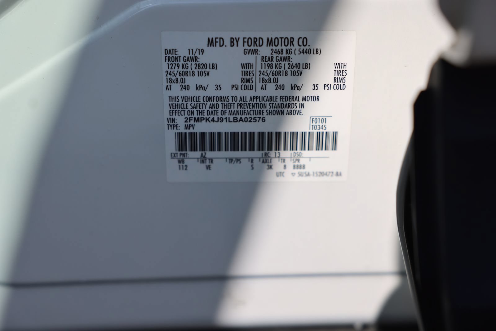 Certified 2020 Ford Edge SEL w/ Convenience Package AWD/4WD image 38