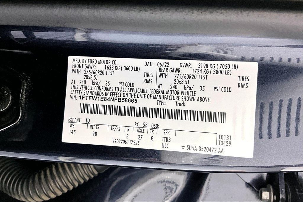 Certified 2022 Ford F150 Platinum w/ Equipment Group 701A High AWD/4WD image 32