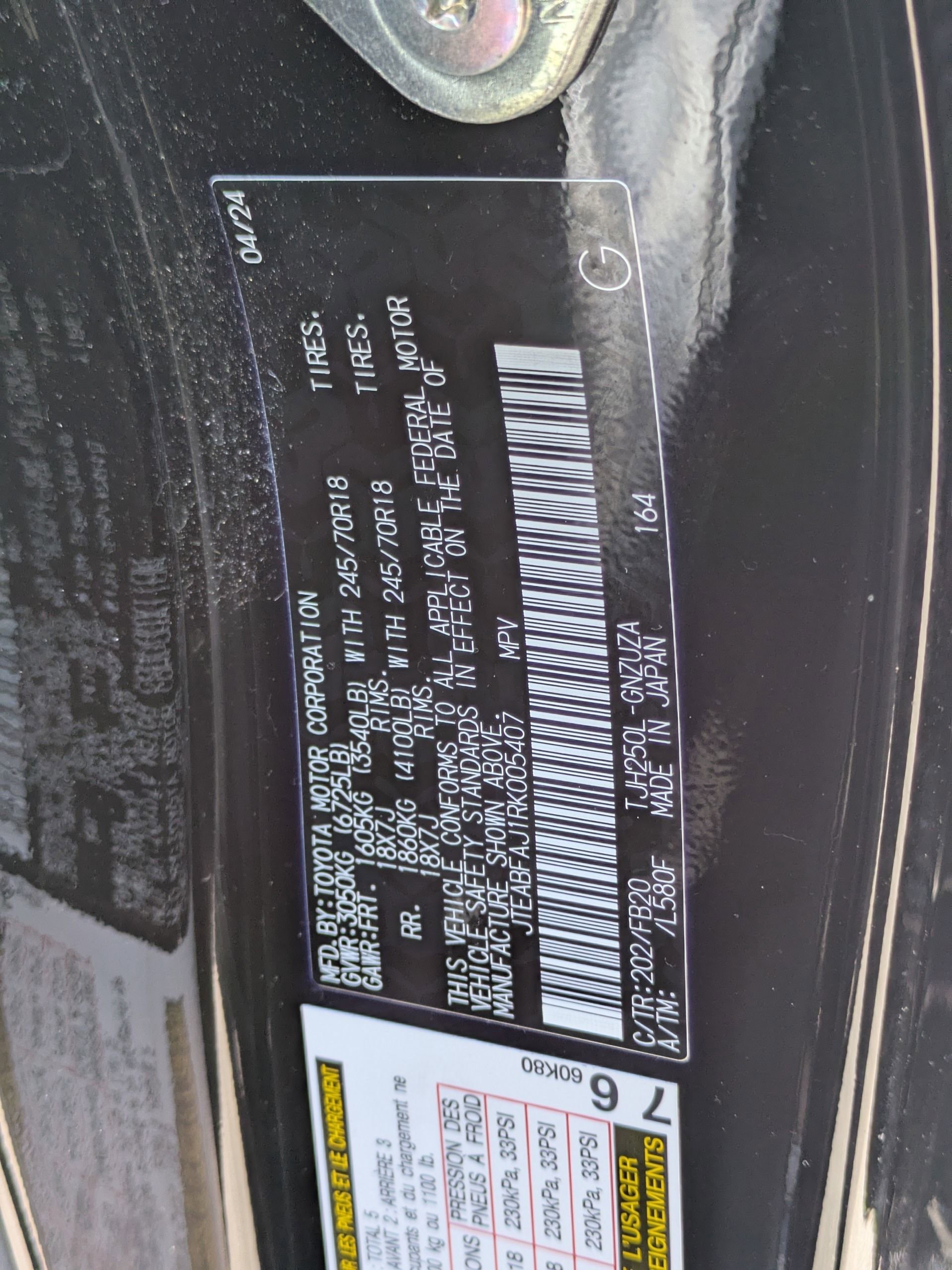 Used 2024 Toyota Land Cruiser 1958 AWD/4WD image 38
