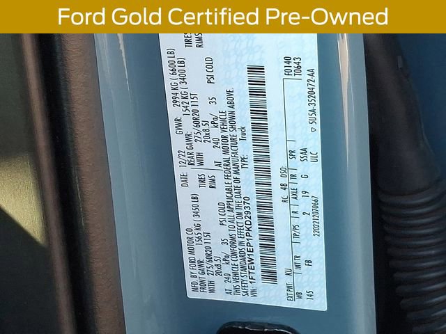 Certified 2023 Ford F150 XLT w/ Equipment Group 302A High image 34